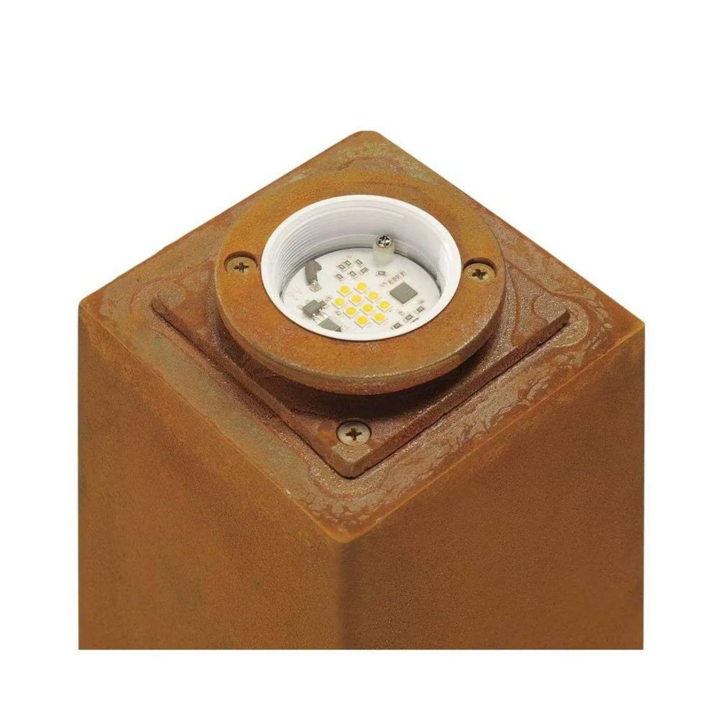 Rusty Square 40 Gartenleuchte LED Rusted Steel - SLV - Terrasse - Metall
