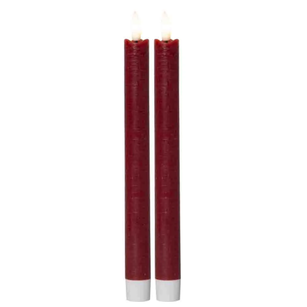 Antikljus LED Höga 2 -pack Röda