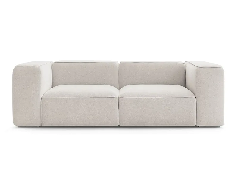 2er Sofa BOBOCHIC ZEPHYR Stoff mit Textur beige