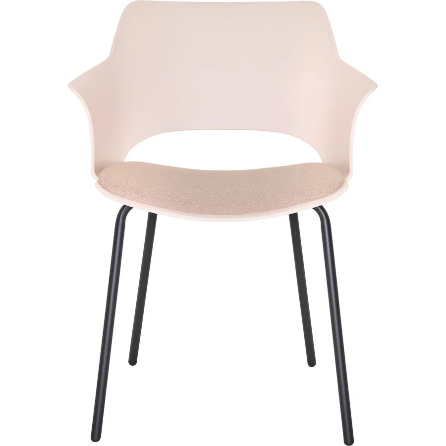 Stuhl Kourtney Rosa, Schwarz Polypropylen