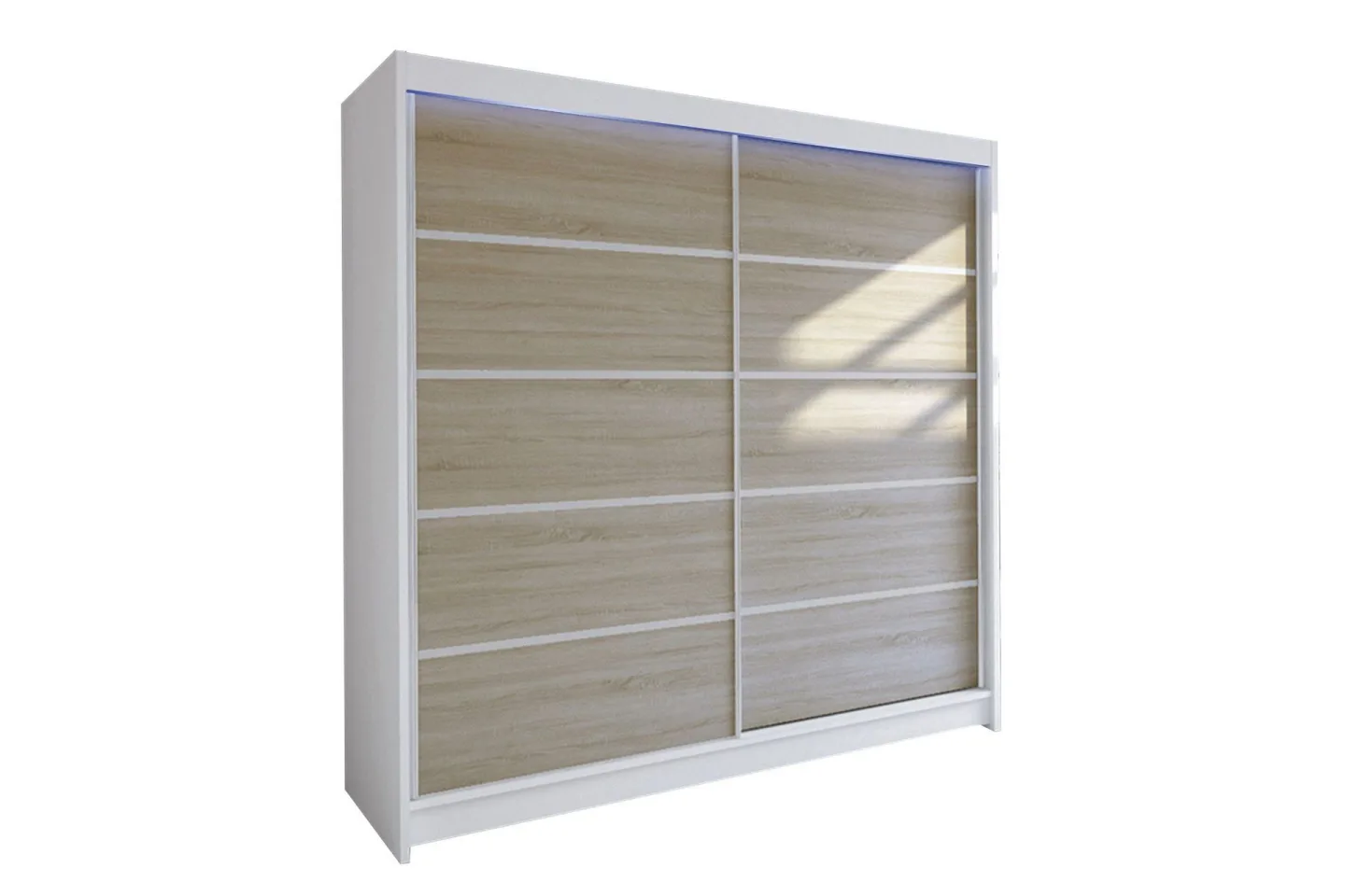 Canderbury Garderob 180x215 cm - Brun/Vit