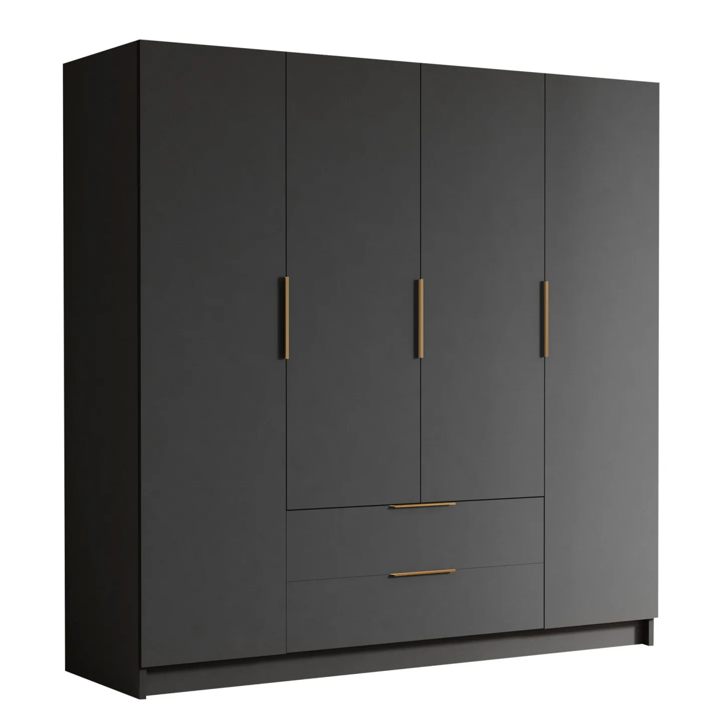Kelros Garderob 200x216 cm - Svart
