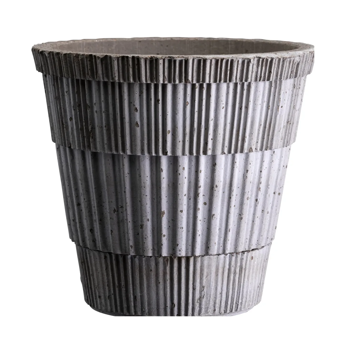 Bergs Potter Atlas raw Topf mit Untersetzer Grey, Ø21 cm
