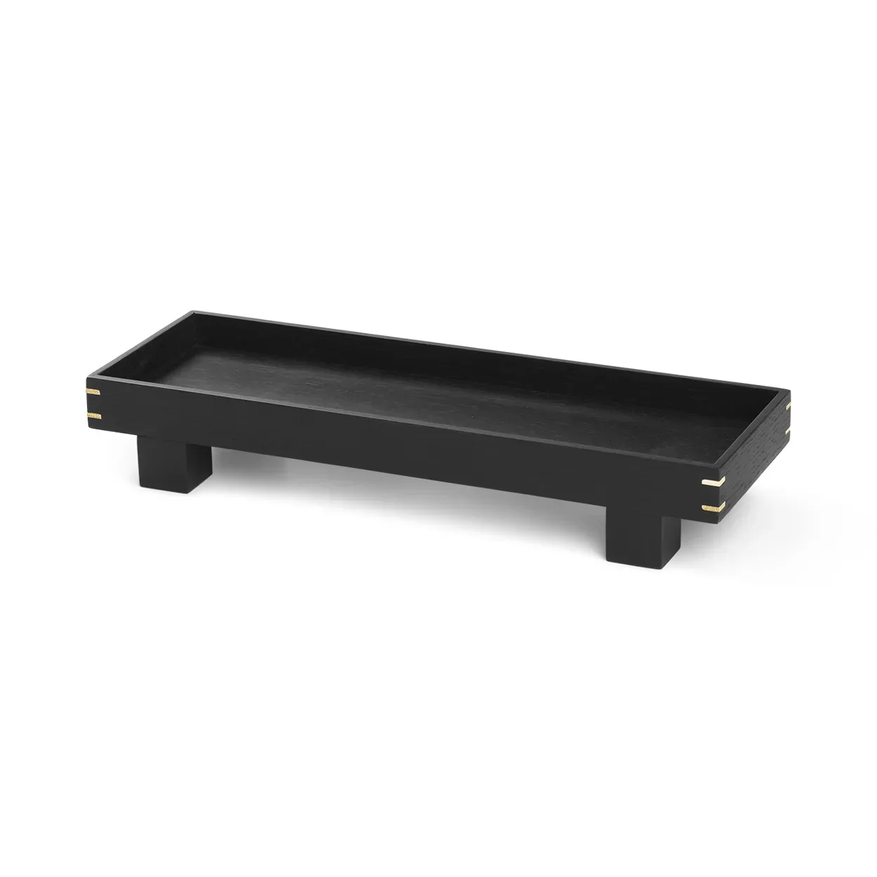 Ferm Living Bon träbricka X small Svartbetsad ek