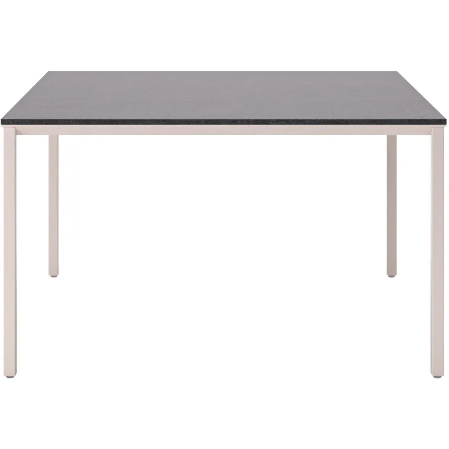 Beistelltisch Barillo taupe Keramik Massivholz B 60 H 35 cm