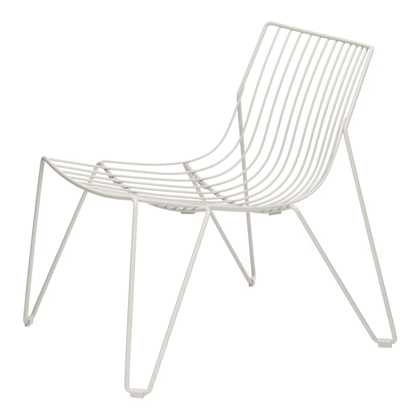 Massproductions - Tio Easy Chair, White - Fåtöljer utomhus - Chris Martin - Vit - Metall