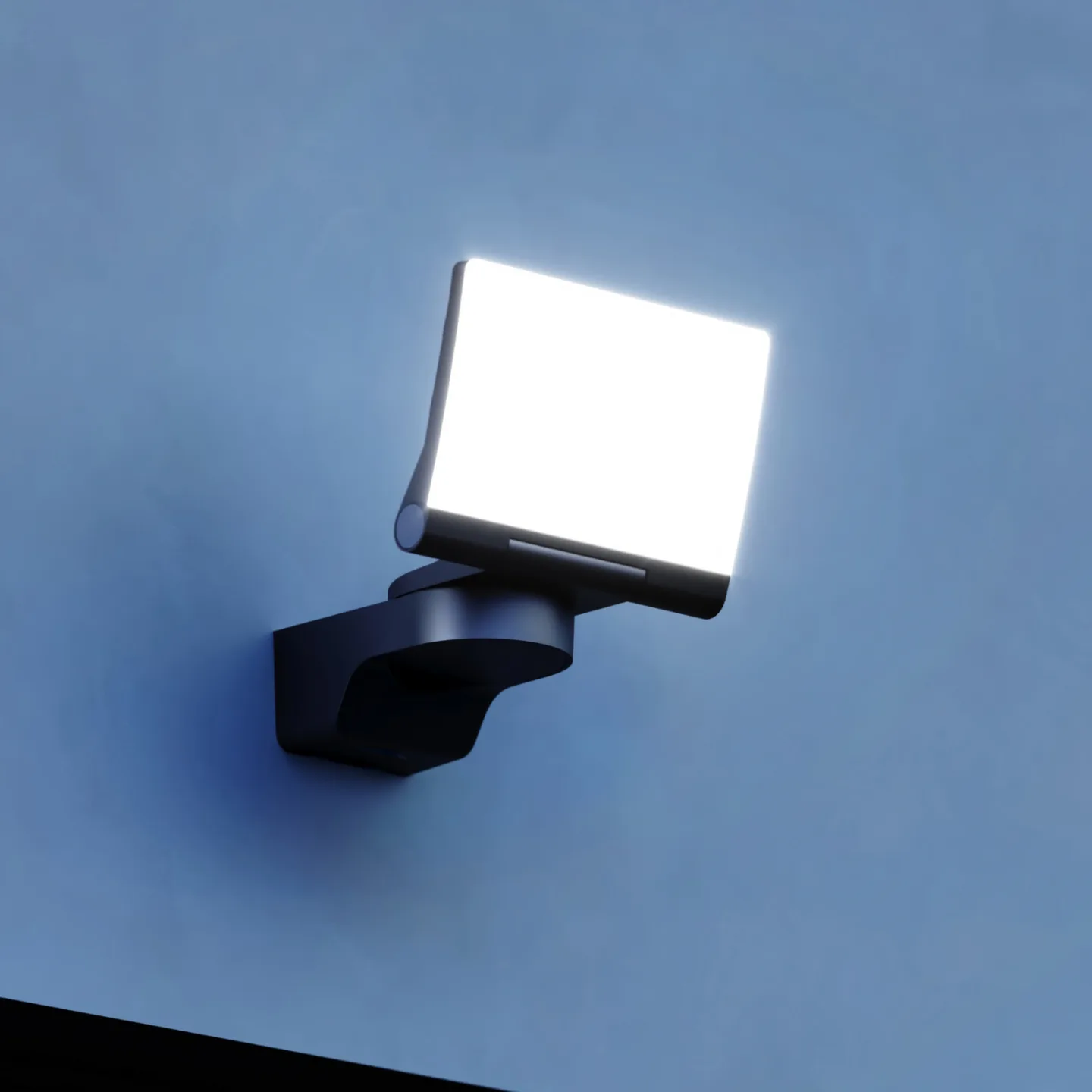 XLED Home 2 LED-väggstrålkastare för utomhusbruk, svart, IP44 – STEINEL - Balkong - Plast - Vinklad