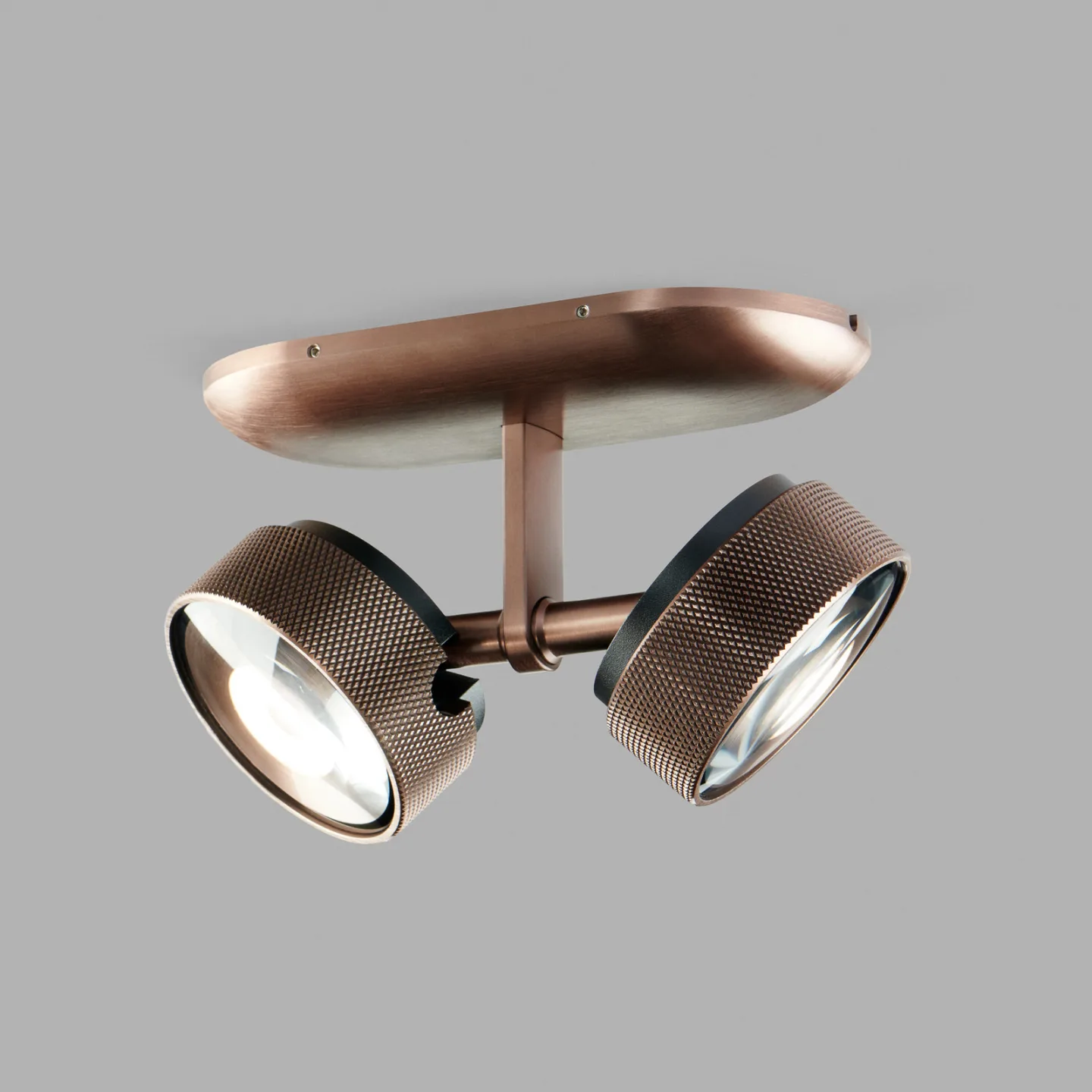 Cosmo C2 LED-Deckenspot, rosegold, CCT, 2-flg. - Light-Point - Wohnzimmer - Design - Aluminium - Mehrflammig