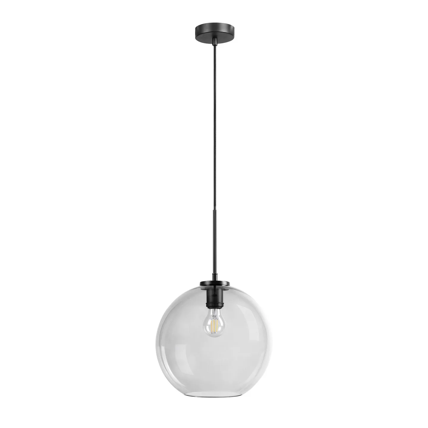 Loop Pendelleuchte Ø30 Smoke - Dyberg Larsen - Wohnzimmer - Glas - Einflammig