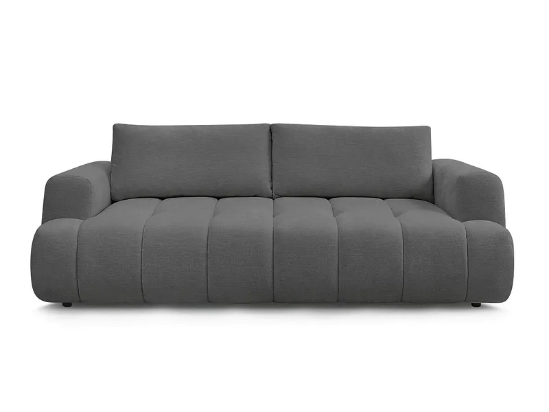 3er Sofa BOBOCHIC FUJI Stoff dunkelgrau