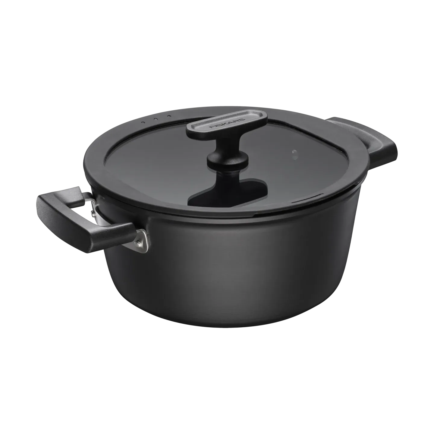 Fiskars Hard Face Topf mit Deckel Ceratec Superior 3,5 L