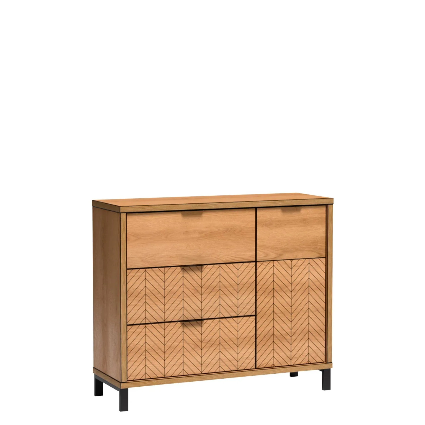 Fonti Skänk 118 cm - Brun|svart