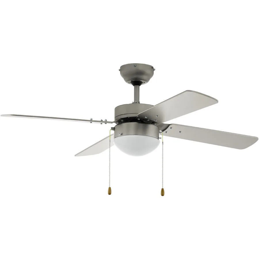 Eglo Deckenventilator mit Licht Gelsina Nickel-matt Stahl B 106.6 cm