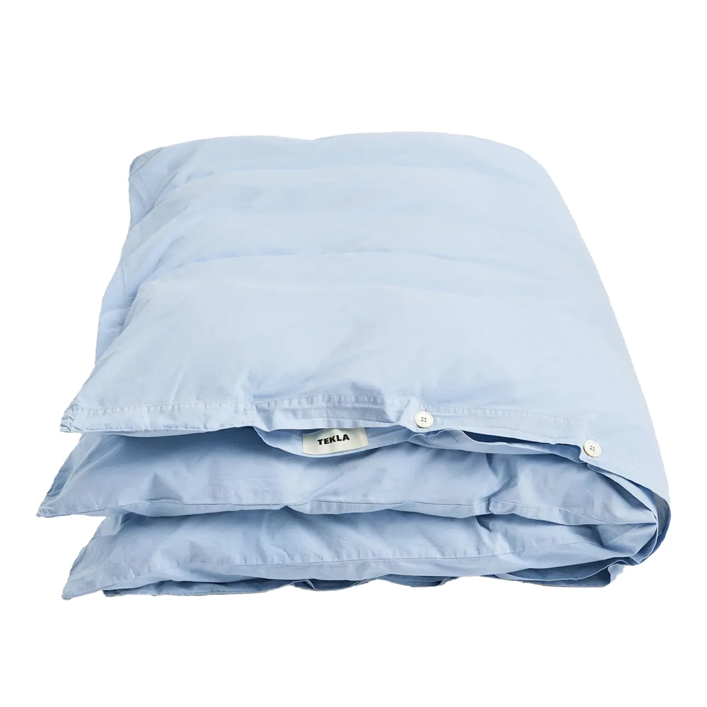 Tekla - Percale solid duvet cover 150x210cm morning blue - Påslakan