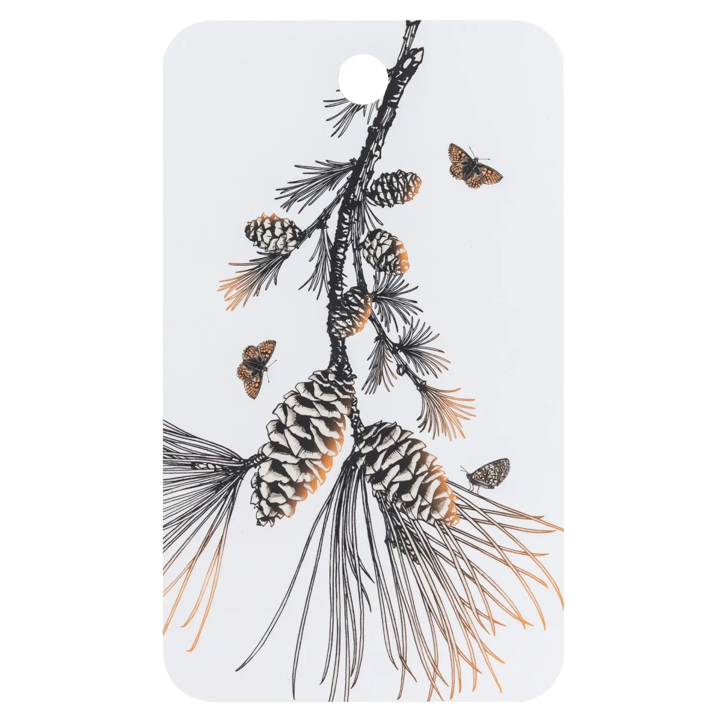 Åry Home Pine Cone skärbräda 20x34 cm Cotton white