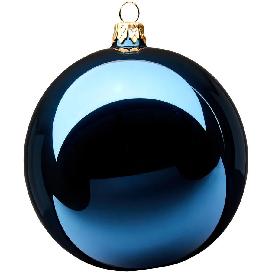 Weihnachtskugel Dream Blau/Grau Glas