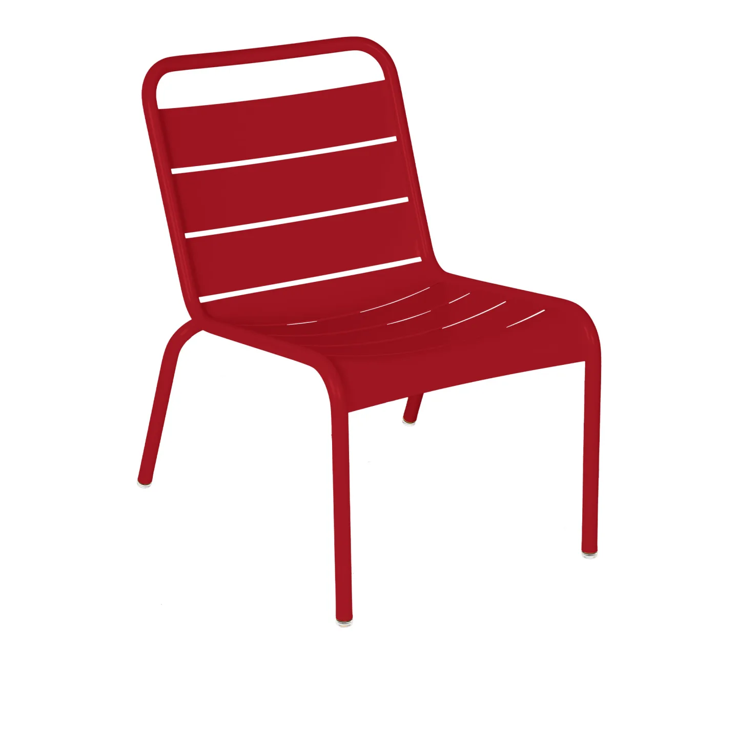 Fermob - Luxembourg Lounge Chair Chili 43 - Fåtöljer utomhus - Frédéric Sofia - Röd - Metall