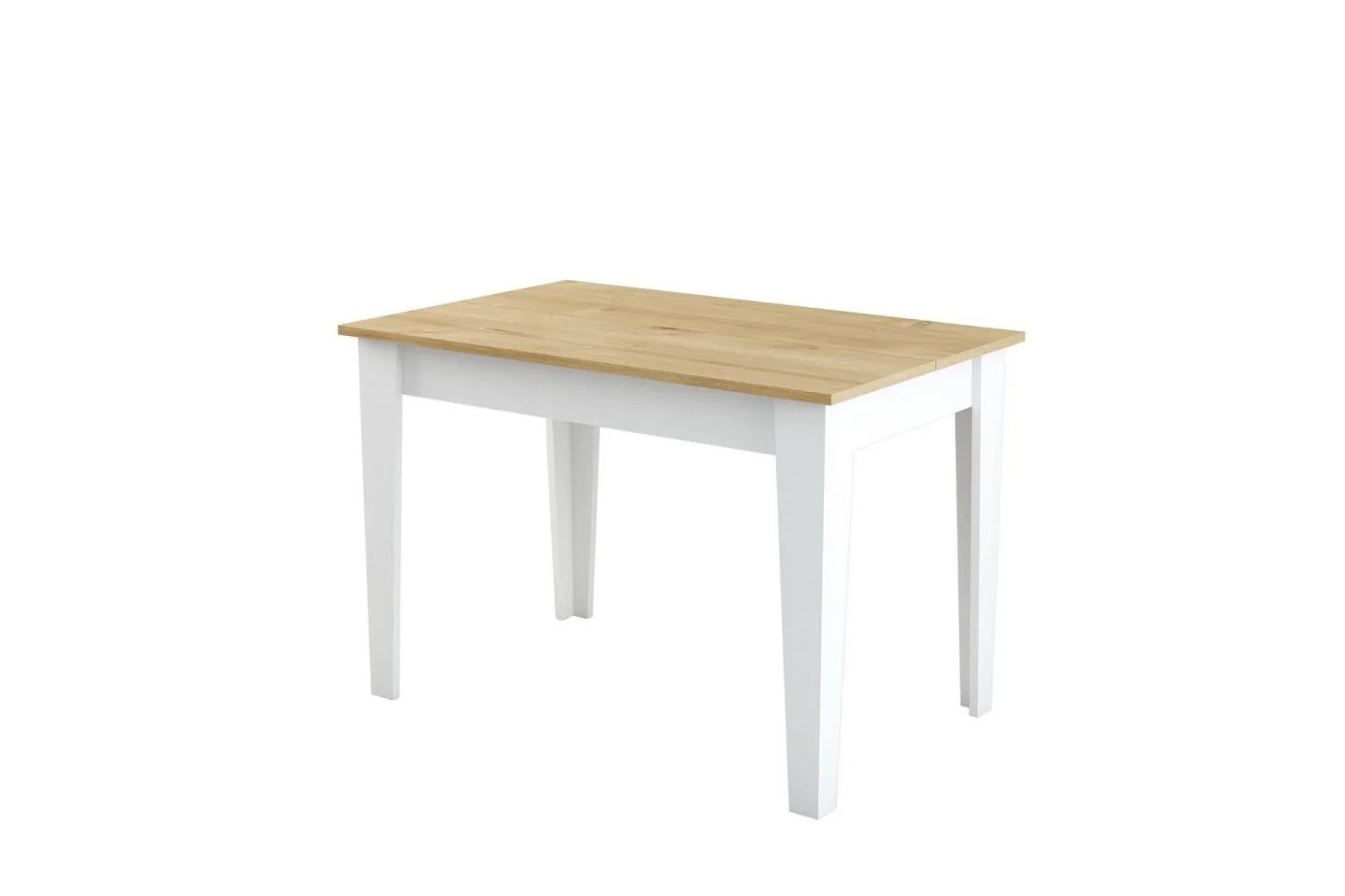 Levents Matbord 110x72 cm Vit/Brun - Hanah Home