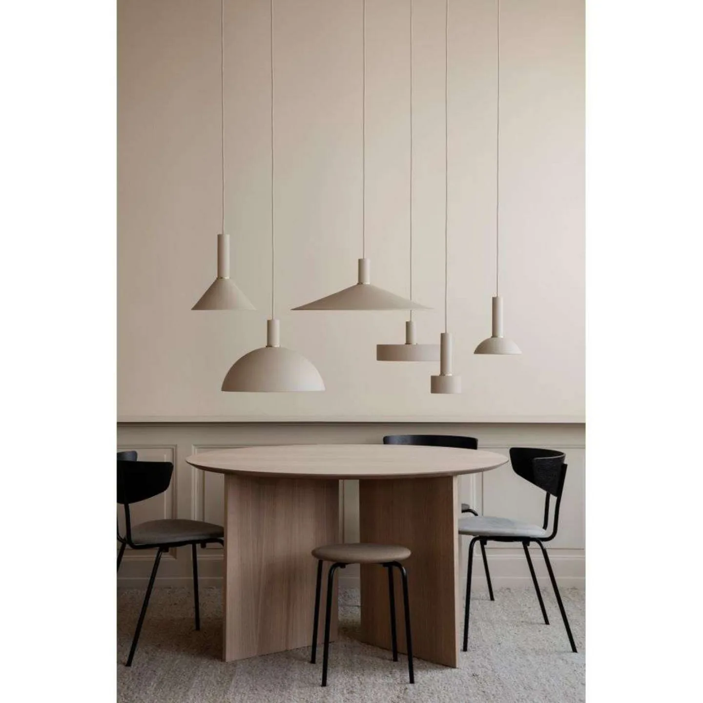 Collect Pendelleuchte Dome Low Brass - Ferm Living - Wohnzimmer - Metall