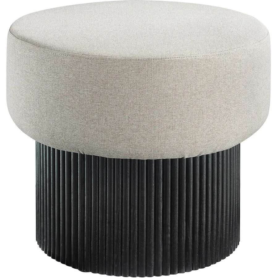 Hocker Bexlo schwarz/grau MDF H 43 B 50 cm