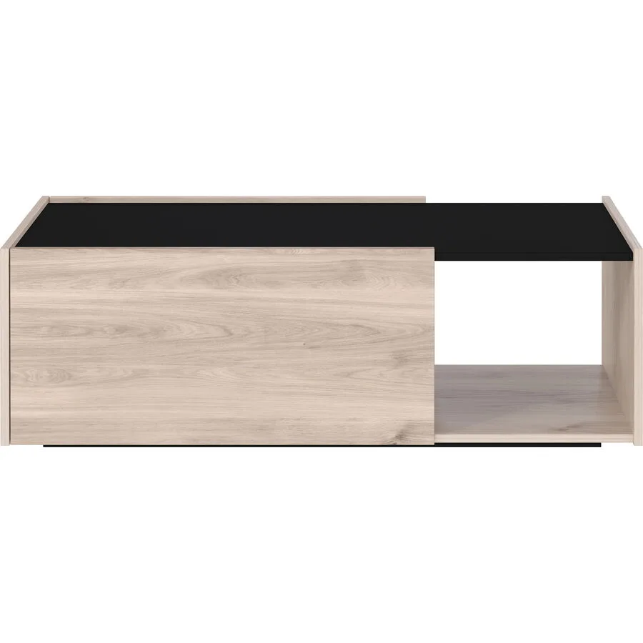 Salontisch Verena schwarz/Eiche Holzwerkstoff B 112 T 53 cm