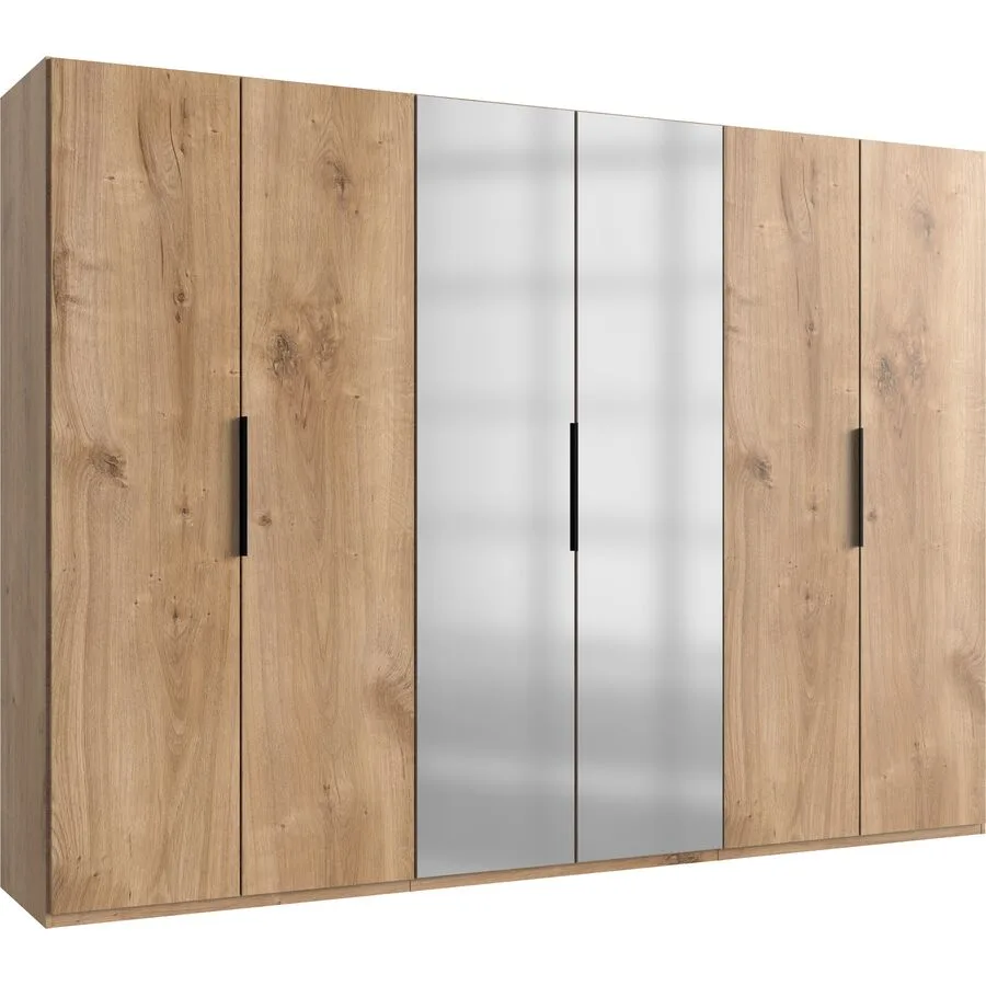 Kleiderschrank Sanko Plankeneiche Holzwerkstoff B 300 cm