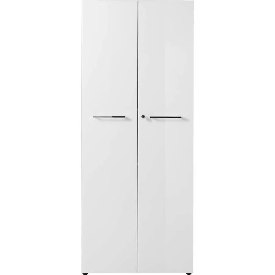 Aktenschrank Monte Weiss Glas B 80 H 196 cm