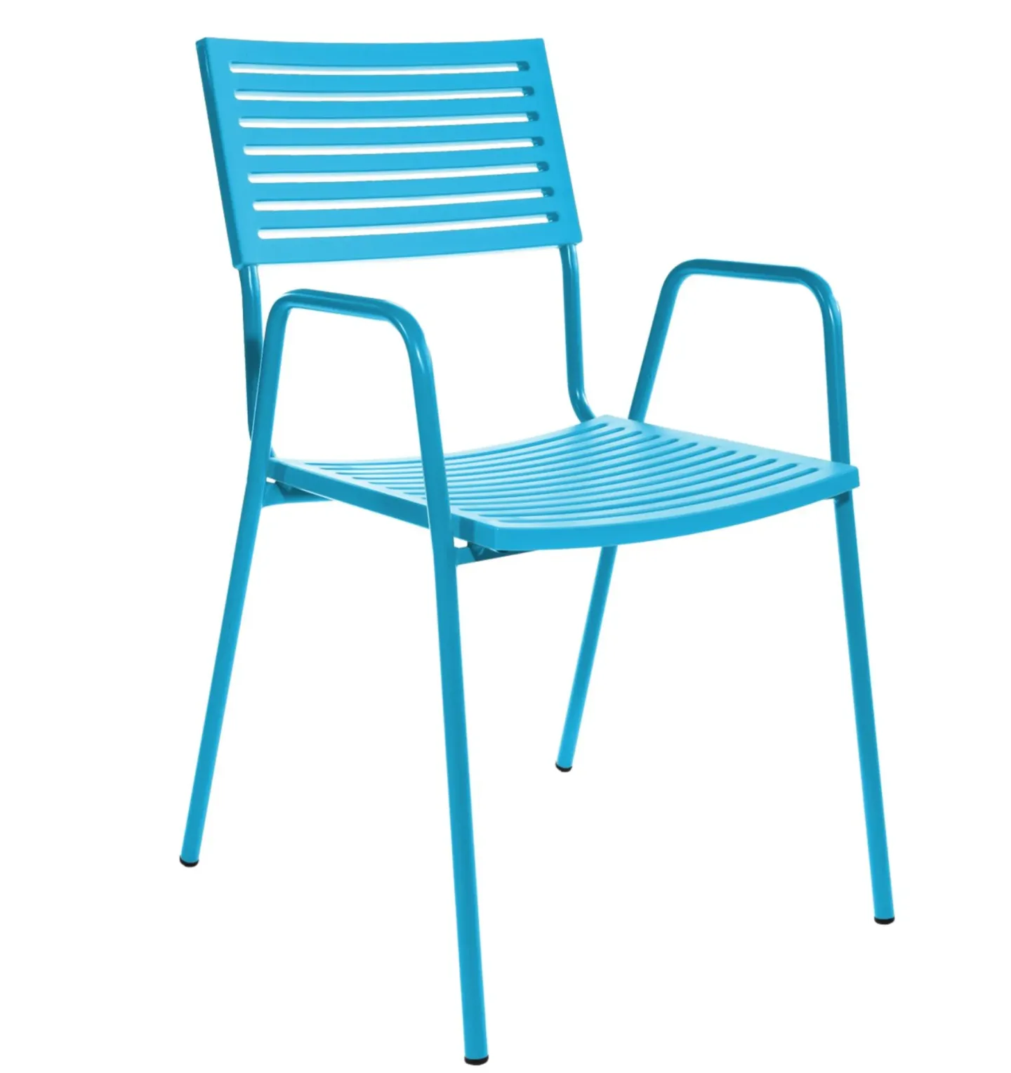 Schaffner Gartenstuhl Lamello m. Lehne Blau | Schubiger Möbel