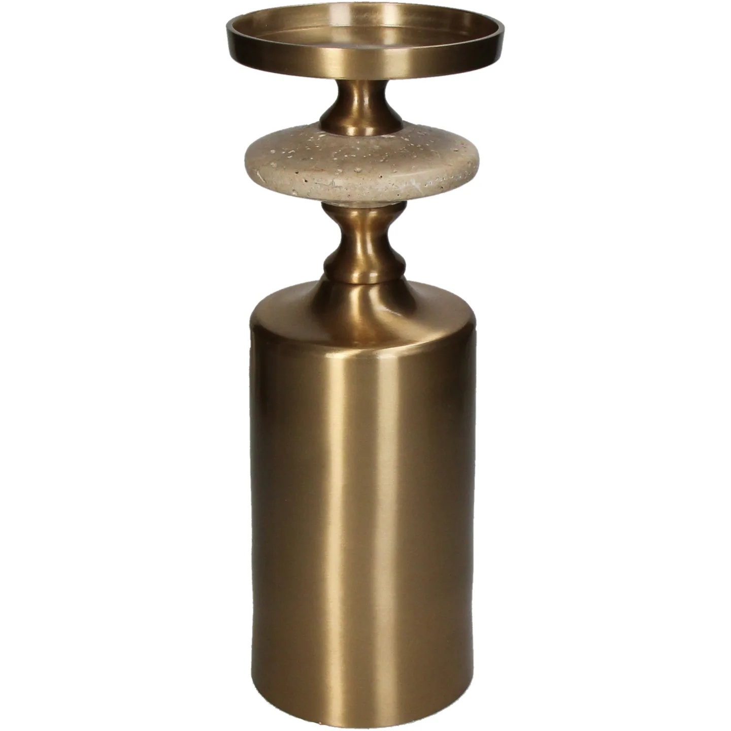 Kersten Kerzenständer Aluminium, Gold H: 31 cm | Schubiger Möbel