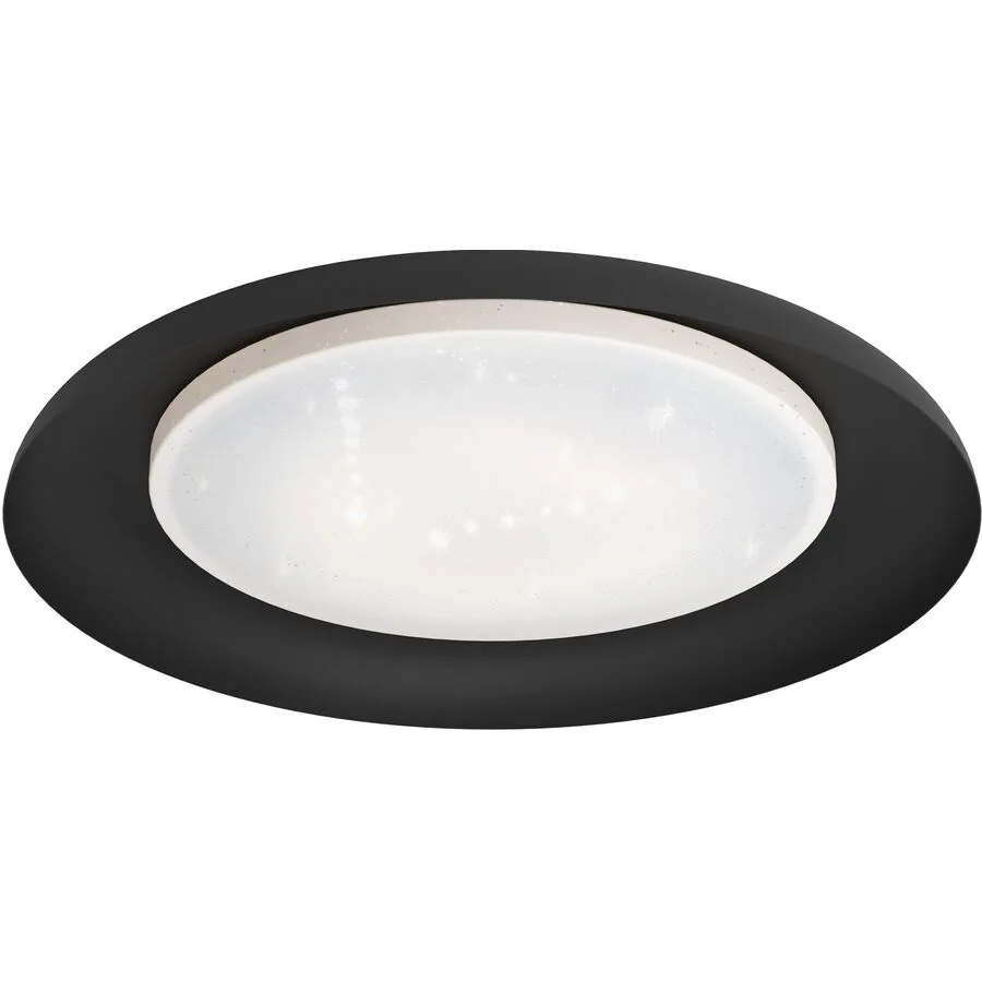 Eglo Deckenlampe Penjamo Schwarz/Weiss Stahl/Kunststoff 0 cm 0 cm - LED - Lichtfarbe: Warmweiss - Material: Kunststoff/Stahl - Deckenlampe- LED