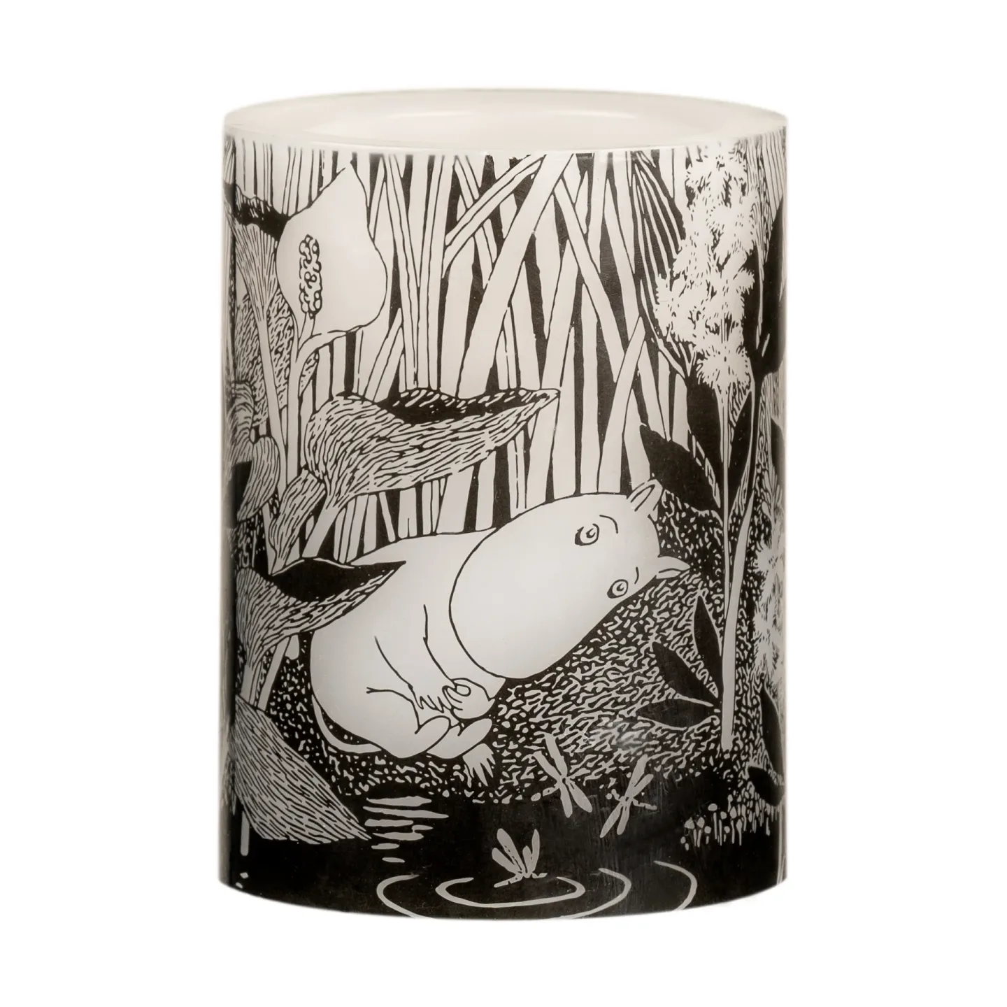 Muurla Moomin Blockkerze LED 10 cm The pond