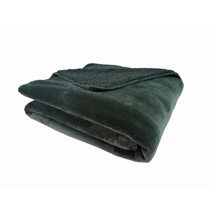 Wohndecke Emma 130x170cm olive - Material: 100% Polyester