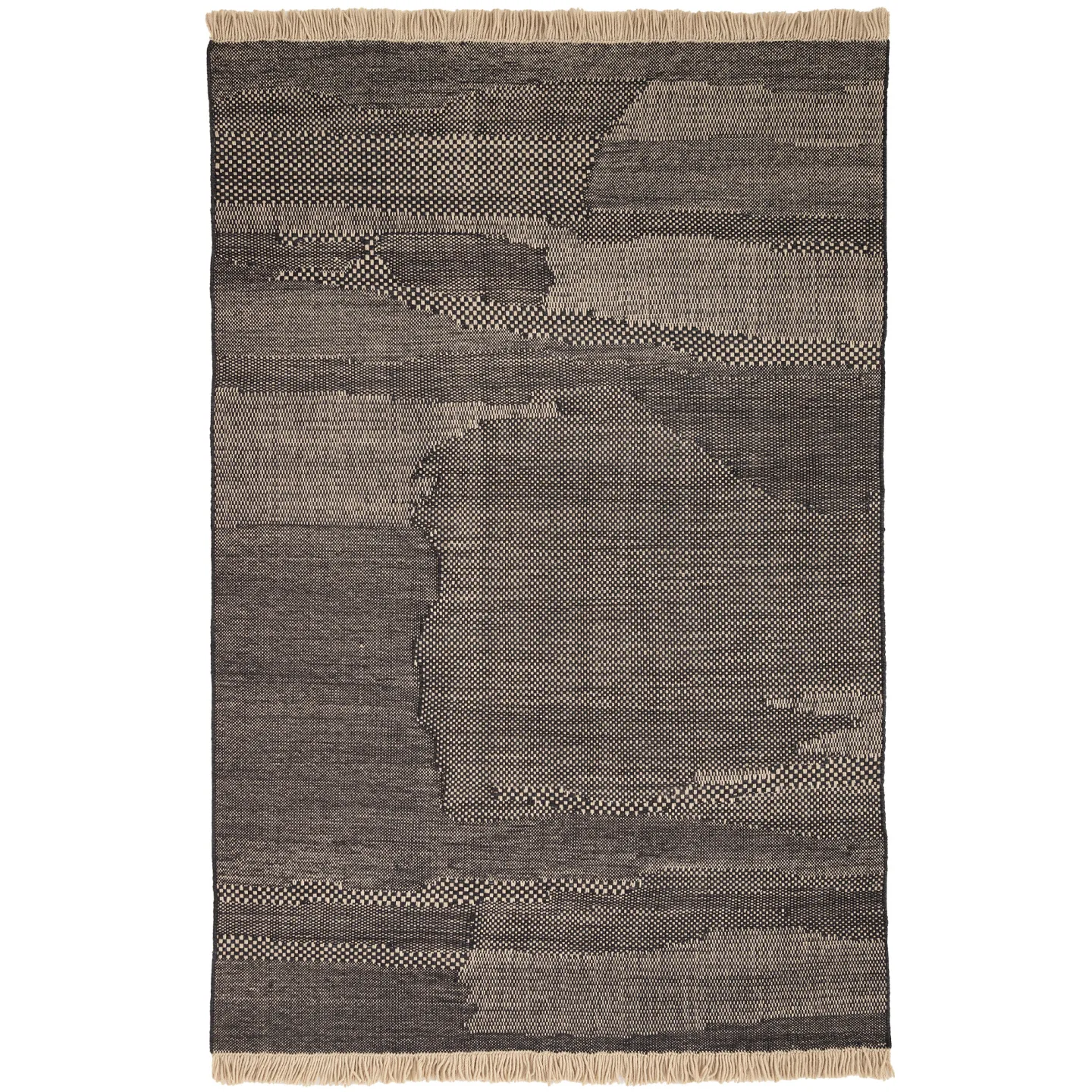 Nanimarquina - Wabisabi wool rug Anthracite 300 x 400 cm - Ullmattor - Nani Marquina - Svart - Ull