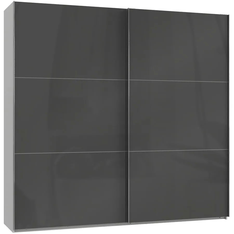 Kleiderschrank Sanko grau Holzwerkstoff B 250 cm