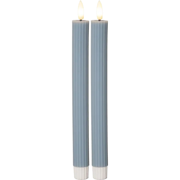 Star Trading - LED Antikljus Flamme Stripe - Batteriljus - Blå