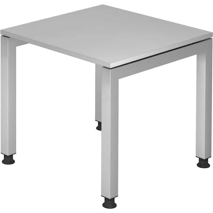 Schreibtisch Office grau Holzwerkstoff Höhenverstellbar B 80 T 80 cm