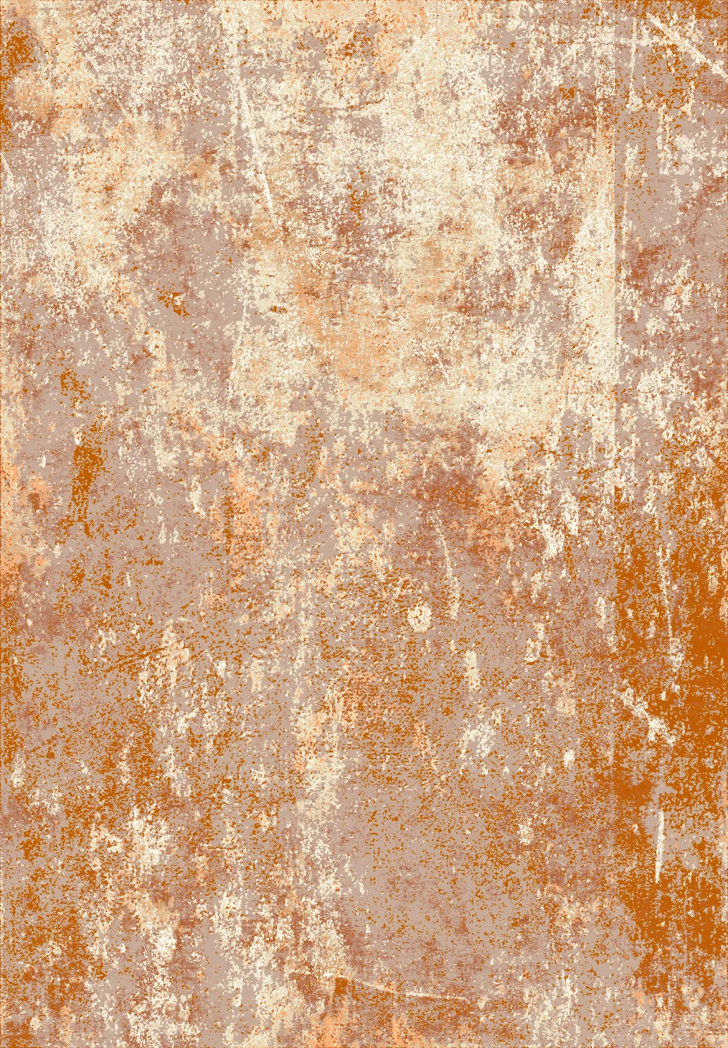 Wilton-teppe - Pavoa (oransje) (Størrelse: 130 x 190 cm)