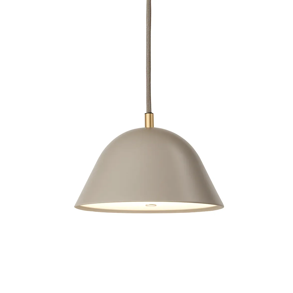 Örsjö Belysning Streck Pendelleuchte small 11x21 cm Warmgrau RAL 7032