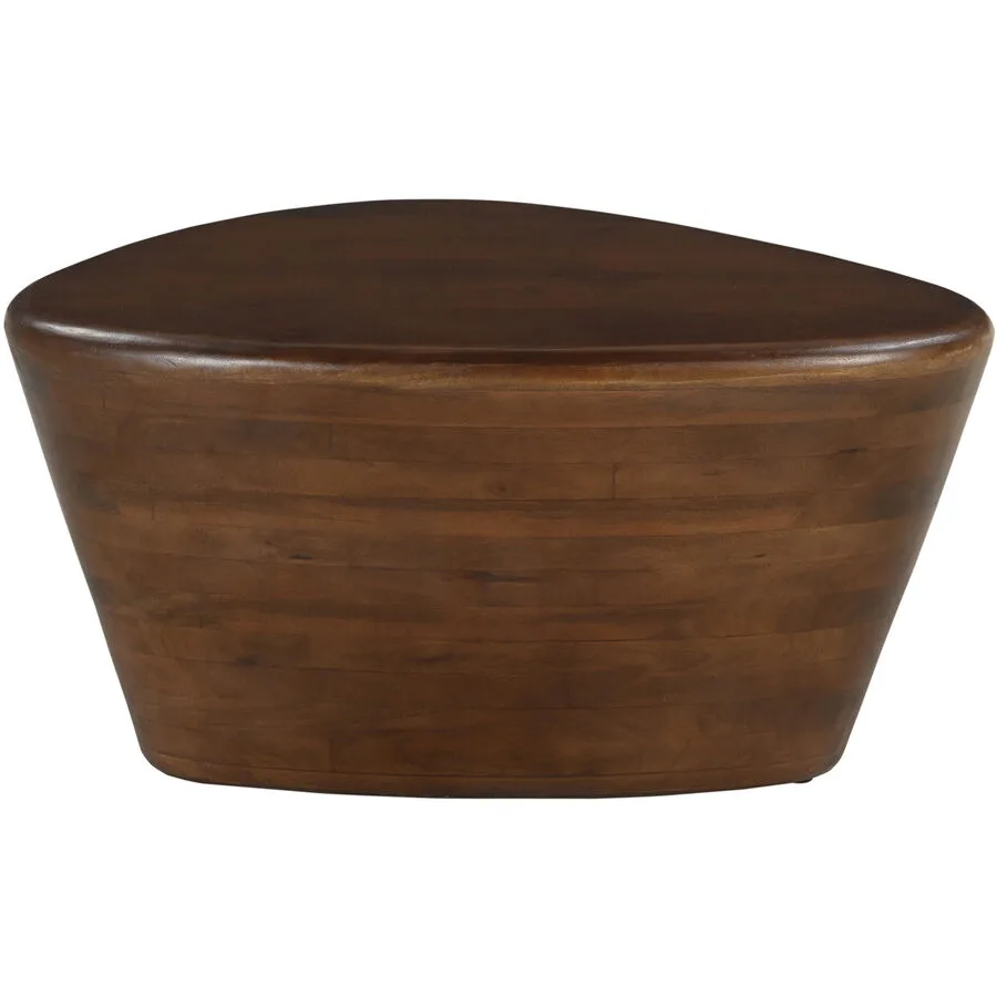 Beistelltisch Rondo braun Mangoholz massiv B 70 H 36 cm