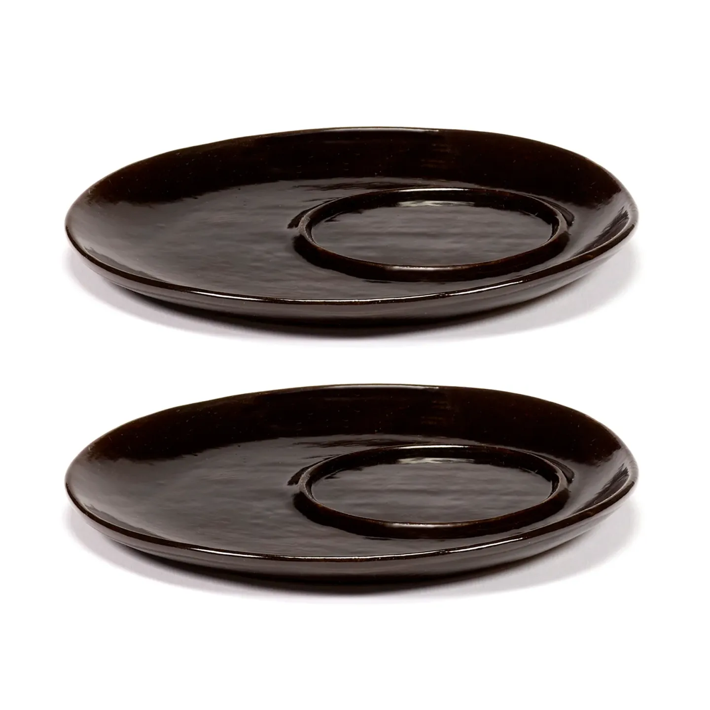 Serax La Mère Untertasse für Kaffeetasse Ø14,5 cm 2er-Pack Dark brown