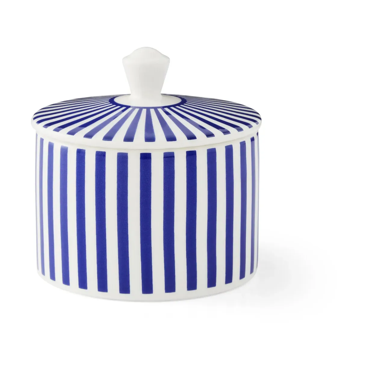 Spode Steccato Zuckerdose mit Deckel 29 cl Blau-Weiß