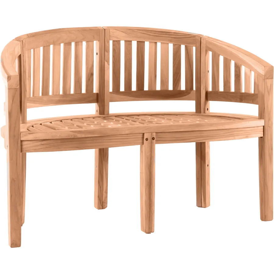 Gartenbank Veit Natur Teak B 120 T 53 H 85 cm