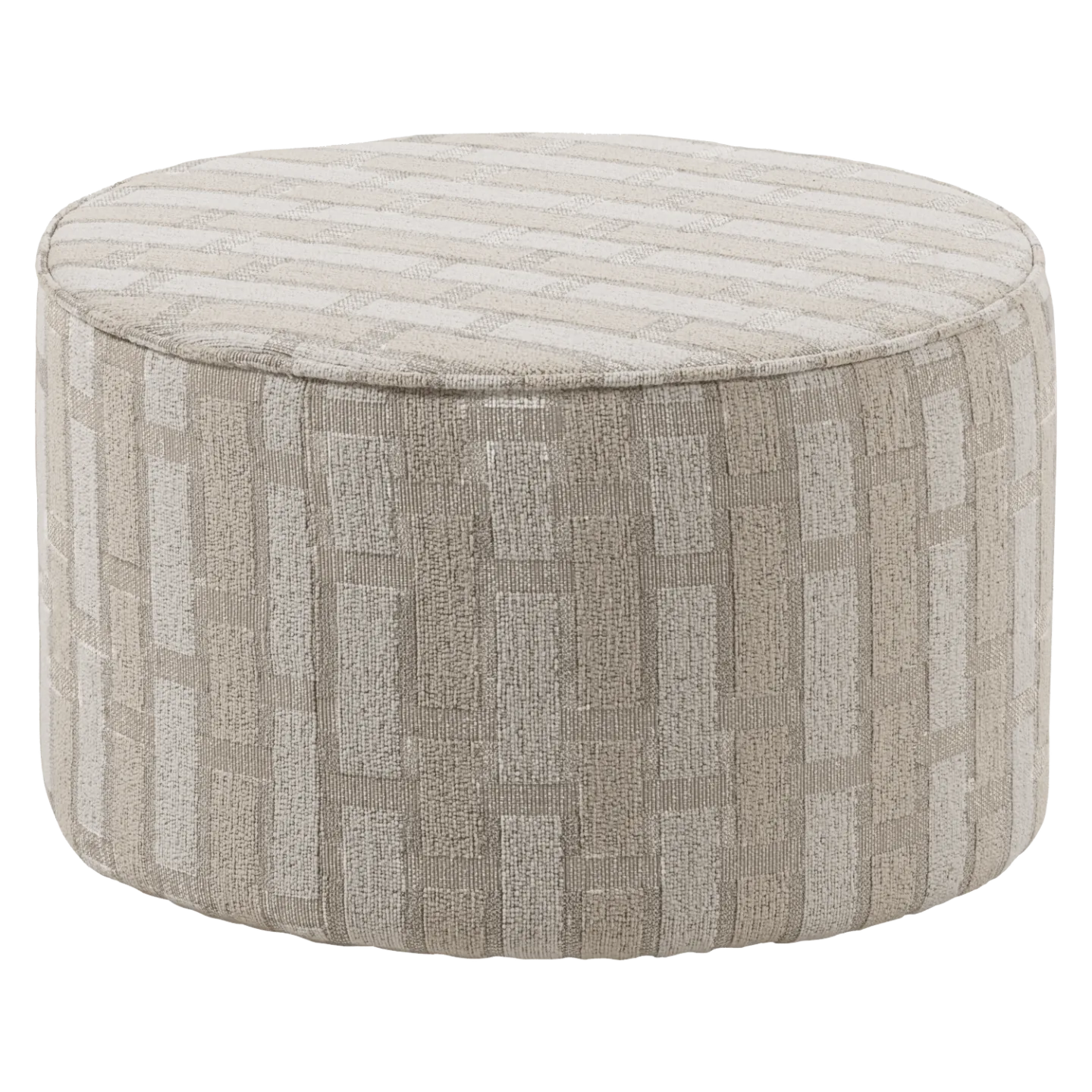 Puff Sarli 60 cm Rund - Natur/Beige