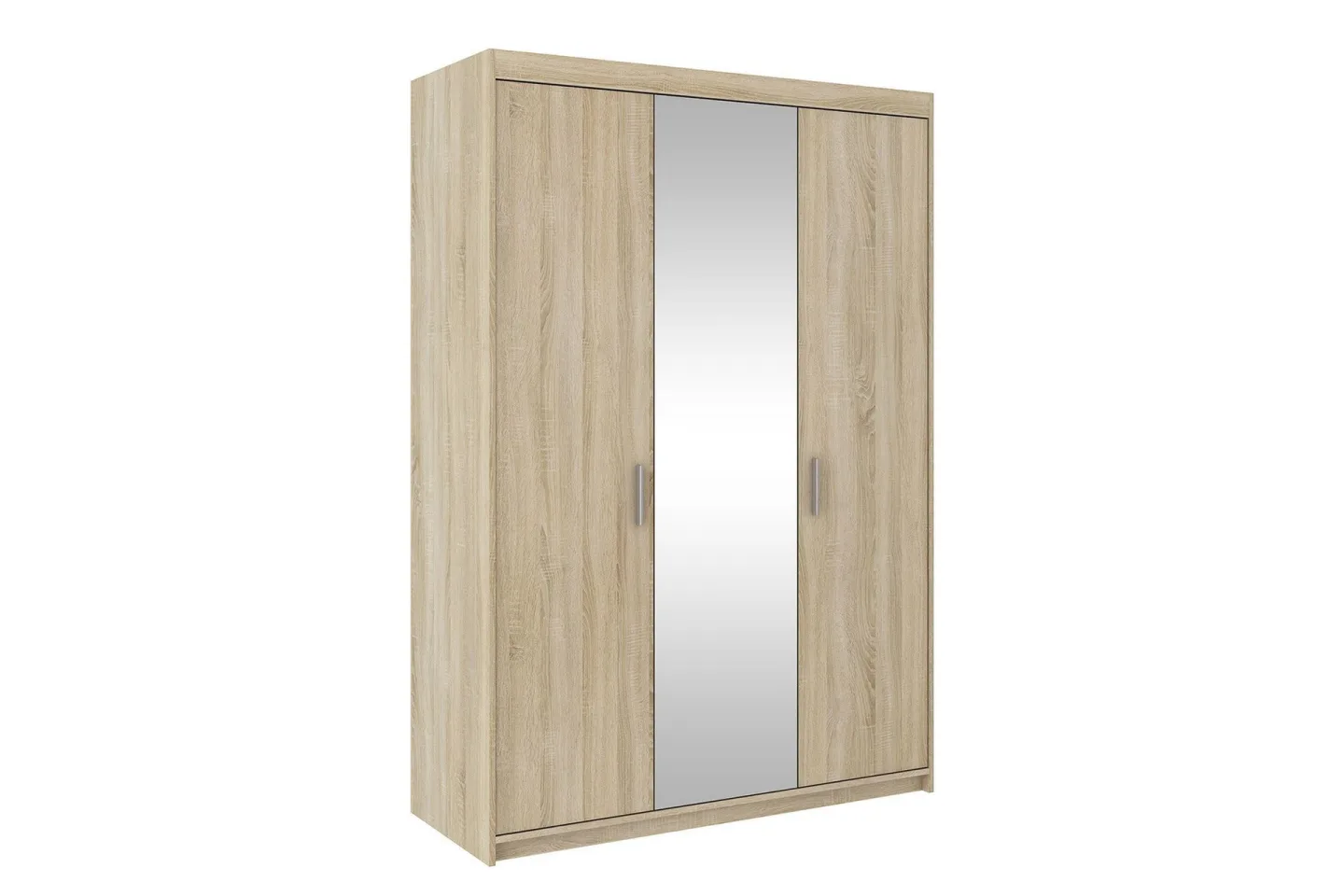 Enzenauer Garderob med Spegel 133 cm LED-belysning - Trä/natur