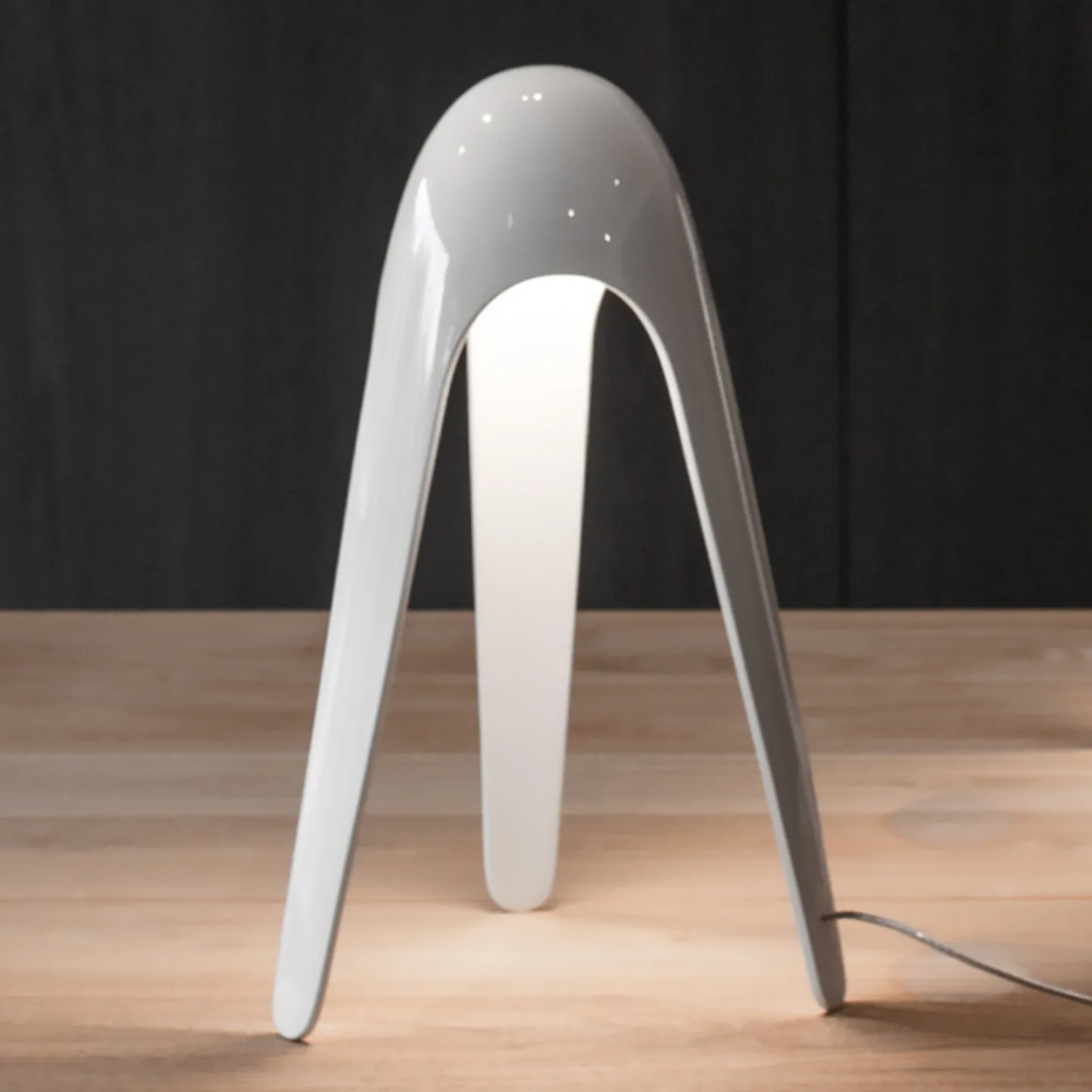 Cyborg Bordlampe Hvit - Martinelli Luce - Stue - Design - Metall