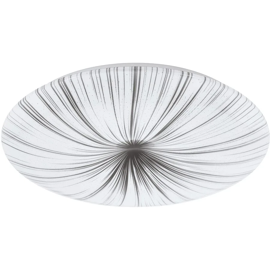 Eglo Deckenlampe Nieves Weiss Stahl 51 cm 7 cm - LED - Lichtfarbe: Warmweiss - LED Energiesparlampen