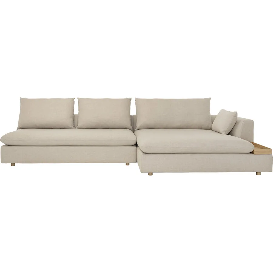 Ecksofa Milou Beige Stoff 312 cm 165 cm - Möbel Konfigurator: Traummöbel individuell zusammenstellen
