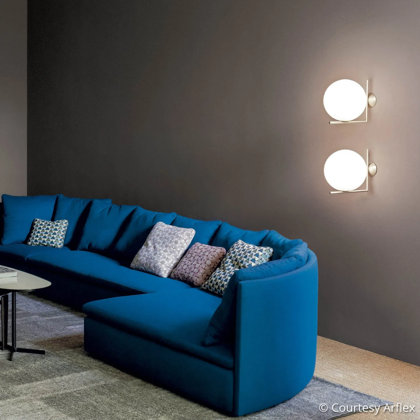 IC C/W2 Vegglampe/taklampe krom - FLOS - Stue - Design - Glass - Kule