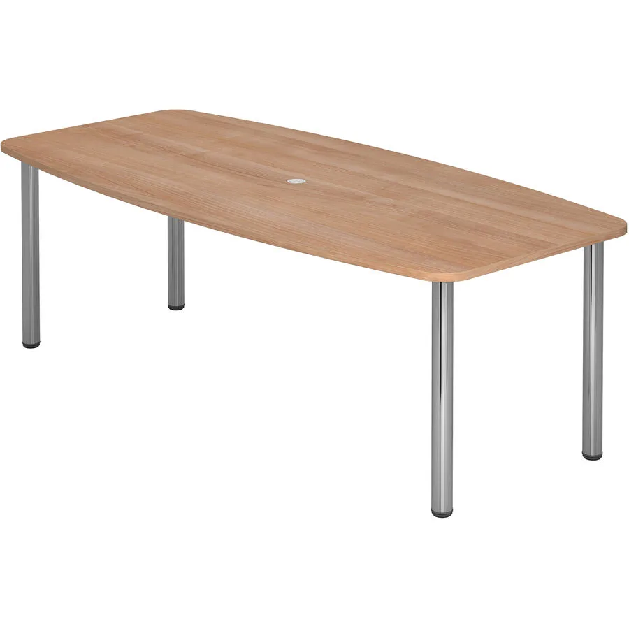 Schreibtisch Office nussbaum Holzwerkstoff B 220 T 105 cm
