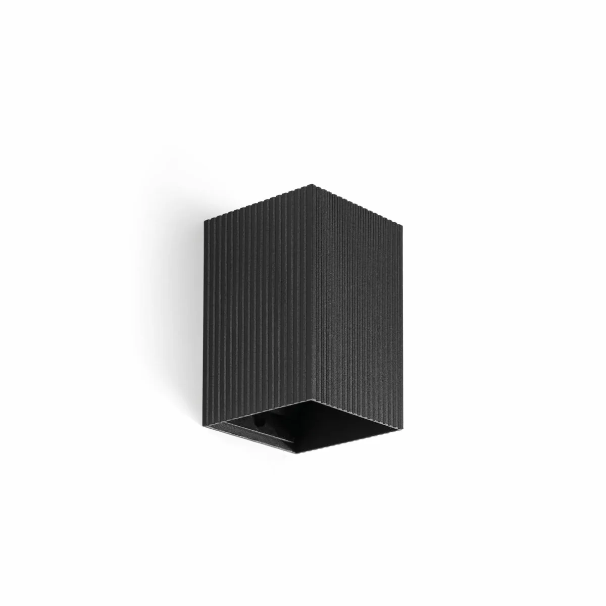 Faro Barcelona - Lune 10cm - Vägglampa - Svart räfflad